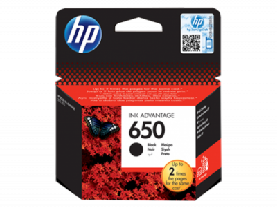 CZ101AE Tintapatron Deskjet Ink Advantage, HP 650, fekete